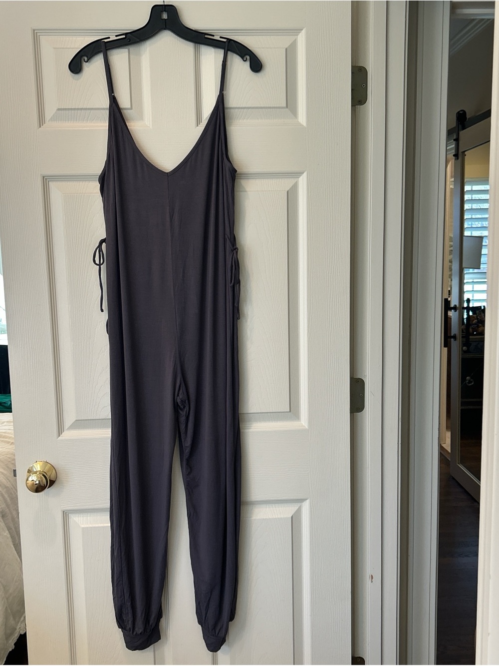 Eberjey Relaxed grey sleep jumpsuit